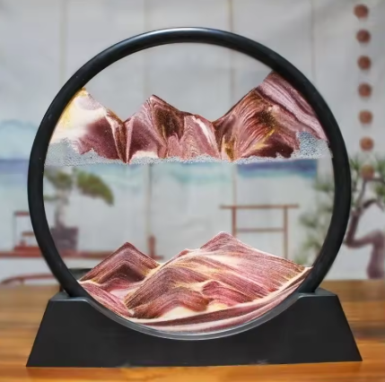 „Ruchomy Obraz z Piaskiem 3D – Relaksująca Dekoracja”