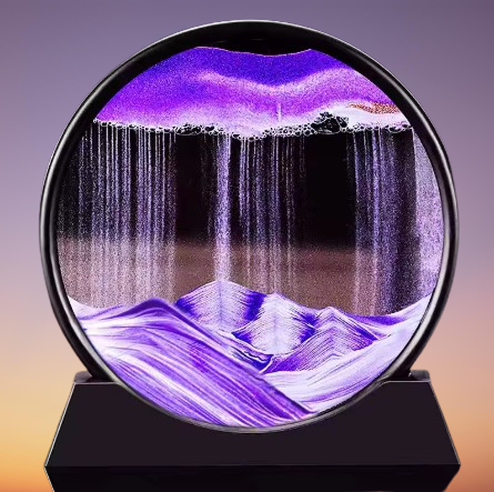 „Ruchomy Obraz z Piaskiem 3D – Relaksująca Dekoracja”