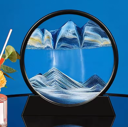 „Ruchomy Obraz z Piaskiem 3D – Relaksująca Dekoracja”